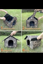 Cat/Small Dog House with Removable Cushion, Four Season Pet Nest Kitty Shelter