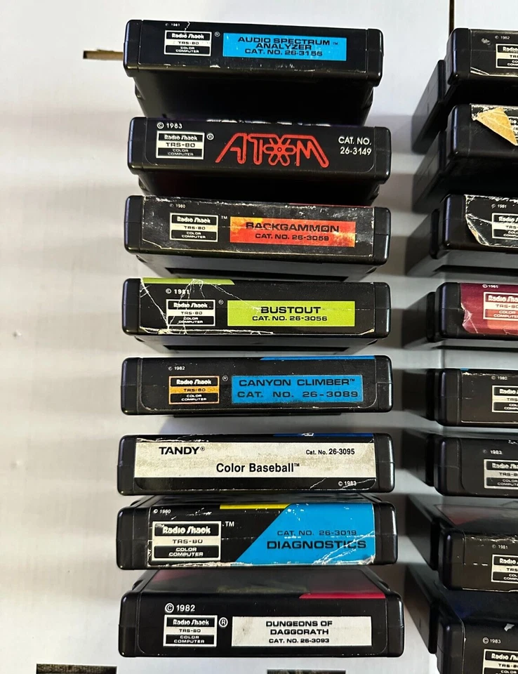 Vintage TRS-80 Tandy Coco Game Cartridge Program Paks /Mix & Match - Image 2 of 4