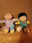 Vintage Cabbage patch Kid LOT OF 2 DOLLS Signed