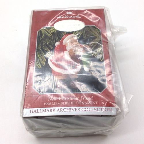 KIT DE MEMBRESÍA Hallmark Keepsake Ornament Collector's Club 1998 Papá Noel Set - Imagen 5 de 9
