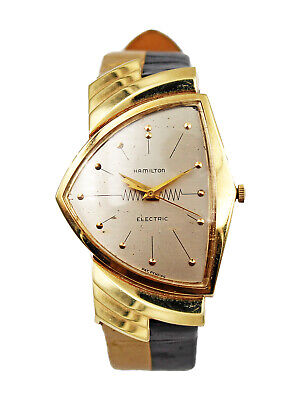 Hamilton Ventura, Electric 14k Yellow Gold Wrist Watch c Hamilton Ventura, Electric 14k Yellow Gold Wrist Watch c