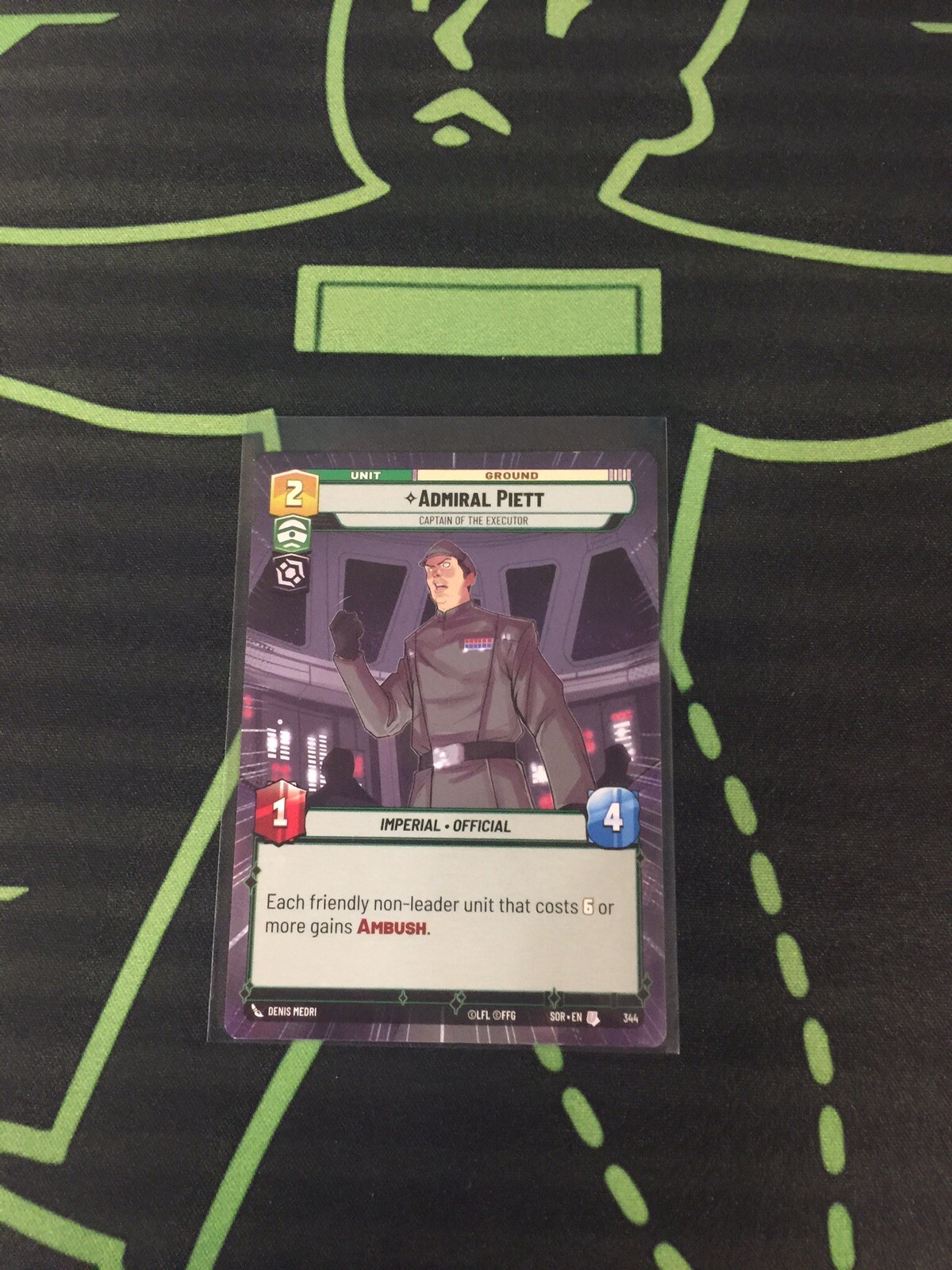 Star Wars Unlimited Admiral Piett Hyperspace