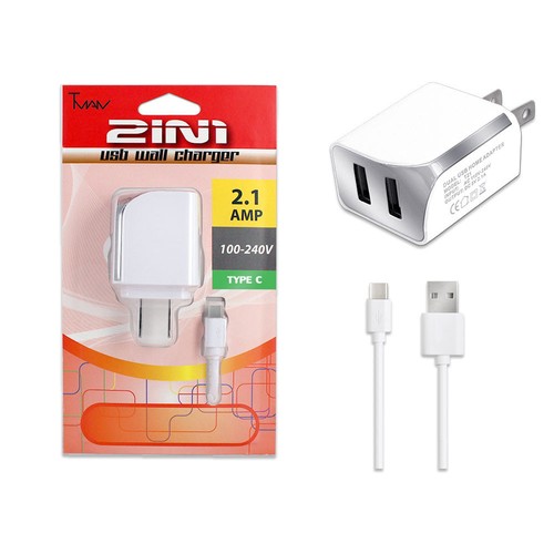 #1 Quality 2.1A Wall or Car Charger USB-C/TYPE-C USB Data Cable For LG V40 ThinQ - Picture 11 of 13