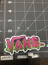 Vans Ooze Logo Adult Humor Sticker For Skateboard Bottle Guitar Ect Mat45
