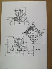 Apollo 11 Lunar Module Model line plan