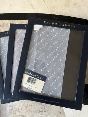 3 Polo Ralph Lauren Leather Tablet Case Brown Blue For Original