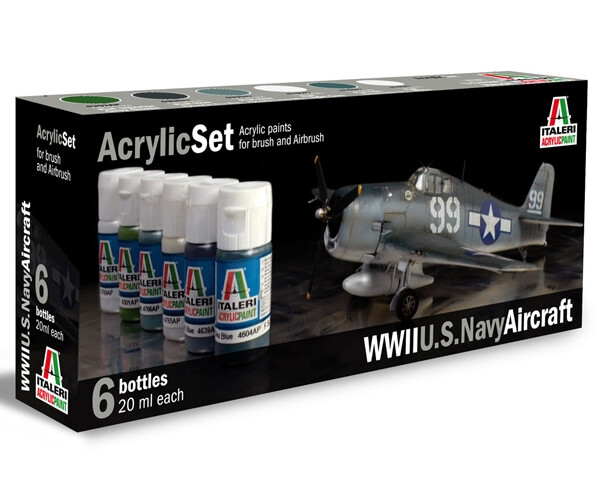 WWll U.S.Navy Aircraft (6 pz x 20 ml) ITA439AP - italeri modellismo