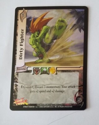 2005 UFS  FOIL DIRTY FIGHTER   CARD UNIVERSAL FIGHTING SYSTEM CCG SCOUT REWARDS