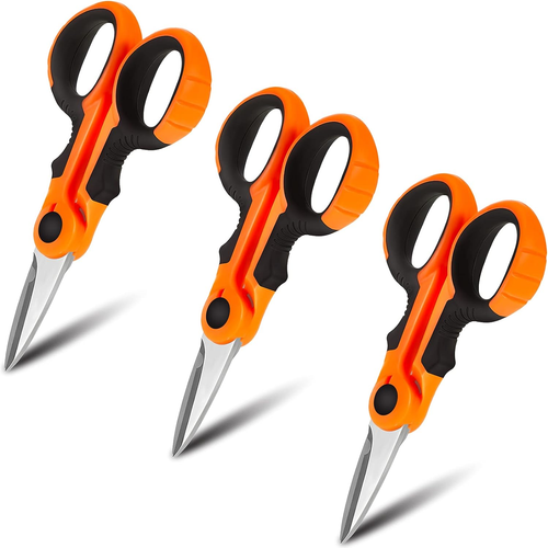 Honoson 3 Pcs Fishing Line Scissors Braided Line Cutters Heavy Duty 3Cr13 Non Sl - Picture 7 of 12