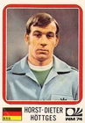 PANINI FOOTBALLERS WORLD CUP MUNCHEN 74 - NO. 86 GERMANY HORST-DIETER HOTGE NEW