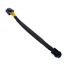 4 Pin to 8 Pin CPU Power Cable/Adapter 8 Inch, 18AWG , 4 Pin Female to 8 Pin 4