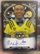 2018 Leaf Army All-American Tour Autographs Amon-Ra St. Brown On-Card AUTO /15