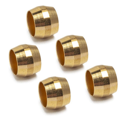 1/4-Inch Brass Compression Sleeves Ferrels,Brass Compression Fitting(Pack of 50)