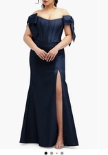 Alfred Sung Corset Off The Shoulder Formal Gown Size 12