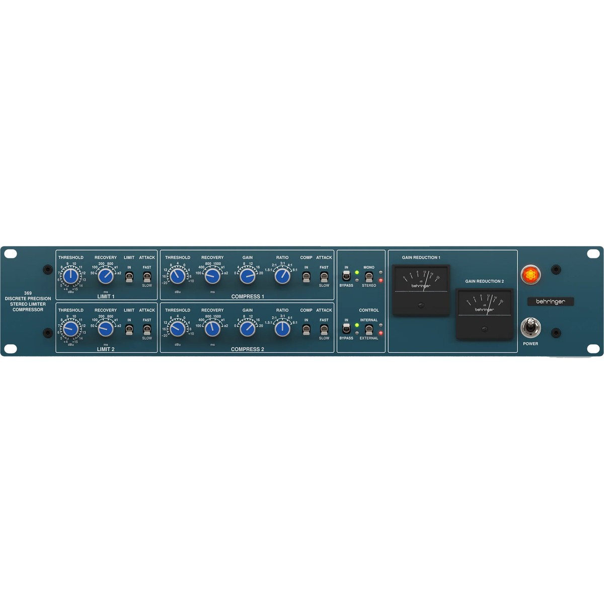 Behringer 369 Classic 2-Channel Precision Stereo Compressor and