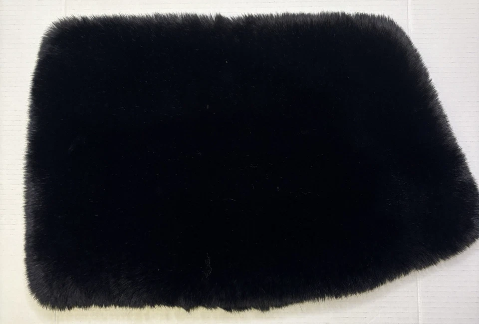 Envoltura de chal de piel sintética Anthropologie x Maeve negro negro negro - OS Foto 4 de 4