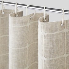 Yuanice Extra Long Shower Curtain 84 Inch Height Farmhouse Boho Textured Weig...