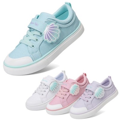 Girls Kids Fashion Sneakers Lightweight Comfortable Hook Loop Casual Shoes