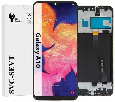 Original Samsung Galaxy A10 A105 LCD 2-sims Display Touch Screen Rahmen