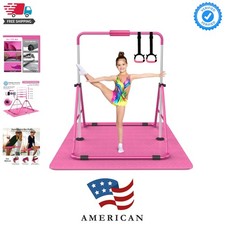 Expandable Gymnastics Bars, Adjustable Height Gymnastic Horizontal Bars, Chil...