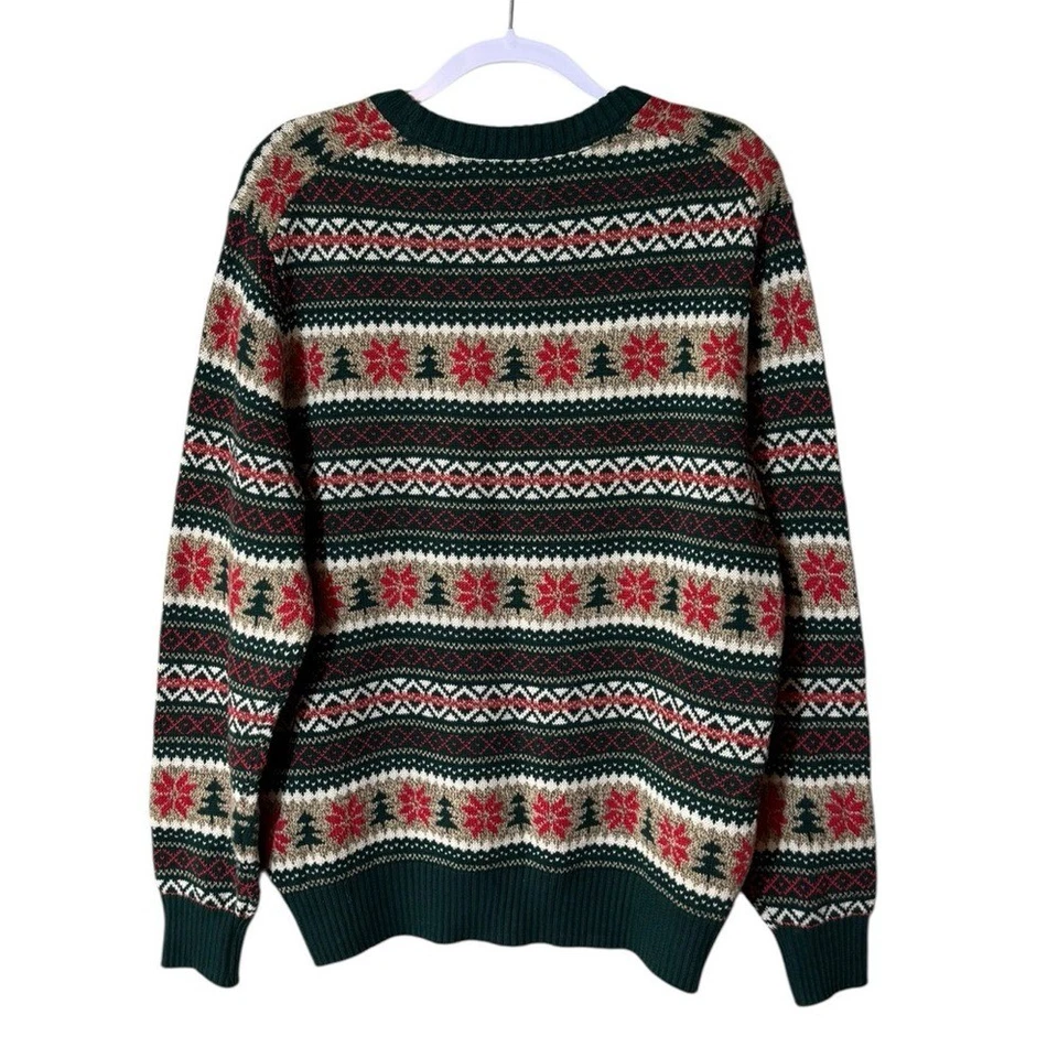 Suéter St Johns Bay masculino férias ilha justa tamanho grande Natal nórdico - Imagem 4 de 4
