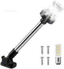 12 Inches Led Anchor Navigation Lights, White 12" Fold Down