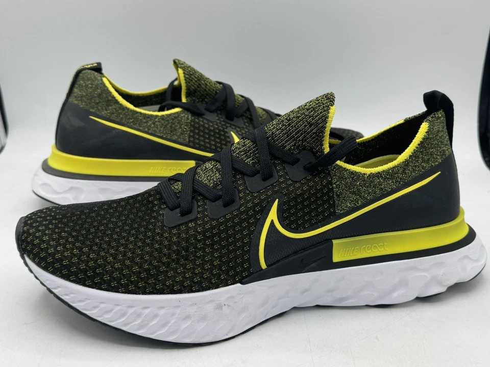 Größe 12,5 - Nike React Infinity Run Flyknit Sonic Yellow - Bild 4 von 4