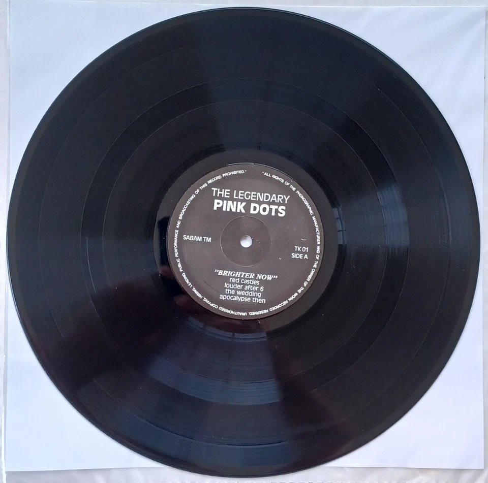 Legendary Pink Dots vinyl LP - Brighter Now. Super-Rare 1986 Belgian Reissue EX+ - Image 3 of 4