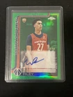 2025-26 Topps Chrome Will Riley Green Refractor RC Auto # /99