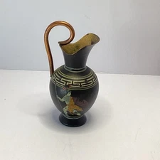 Vintage Miniature Pitcher Vase God of War Ares Warrior Armor Greece