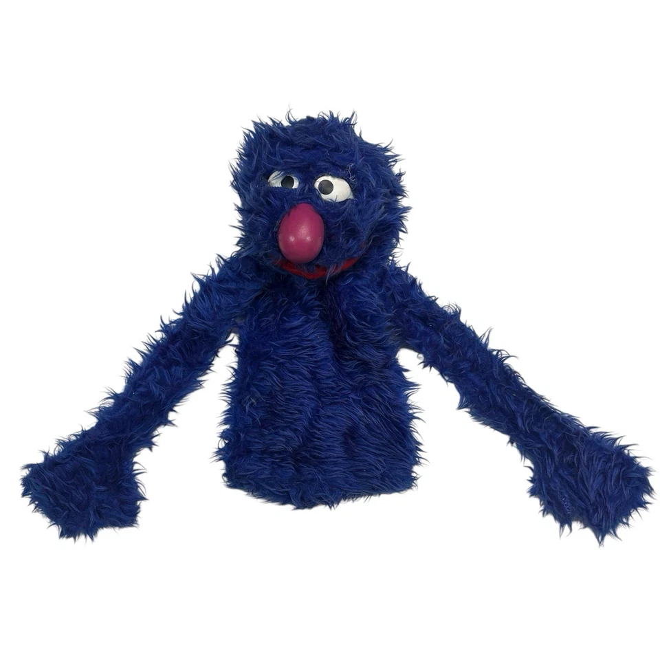 "Mítere de mano vintage de 12"" de los Muppets Inc Sesame Street Grover juguete temprano raro de los años 70" Foto 2 de 4