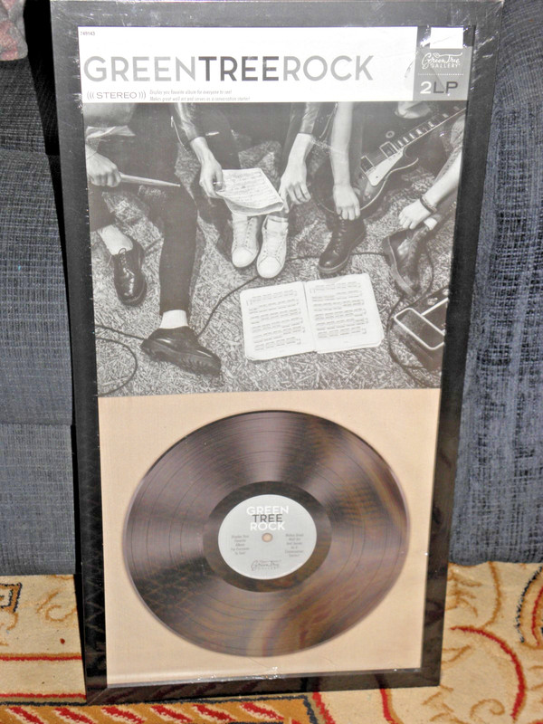 NEW IN PACKAGE GREEN TREE ROCK DOUBLE (2) LP ALBUMS DISPLAY FRAME GLASS NR