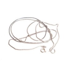 Long 32.5" x 1mm Box Link 925 Italy Sterling Silver Chain necklace 4.1grams