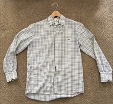 Lacoste Men's used multicolor vintage Dress Shirt Made in France size 40