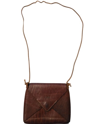 HOLTZ Genuine Fine Leather CECILIA Brown Envelop Mini Crossbody Bag USA-Adorable