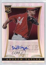 2013 Panini Select Rookie Auto Silver Prizm 50/99 Andrew Taylor #185 Auto 0j8f