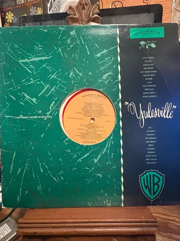 YULESVILLE RED VINYL Christmas ID Lp w MADONNA, PRINCE, HARRISON Holidays - Image 2 of 4