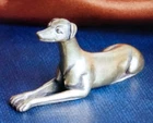 Brass GREYHOUND mini Sweet Collectable Ornament 2.7x5.5x1.5cm