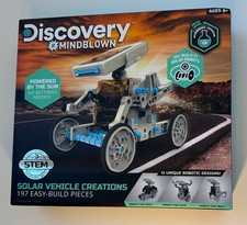 Discovery Mindblown Solar Vehicle Creations Stem Toy 197 Easy Build Pieces New