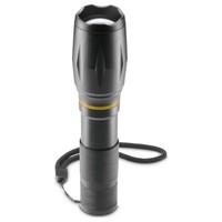 Hama Led-Taschenlampe W200, Batterien, Zoom, Cob, Aluminium, 3 Modi Taschenlampe