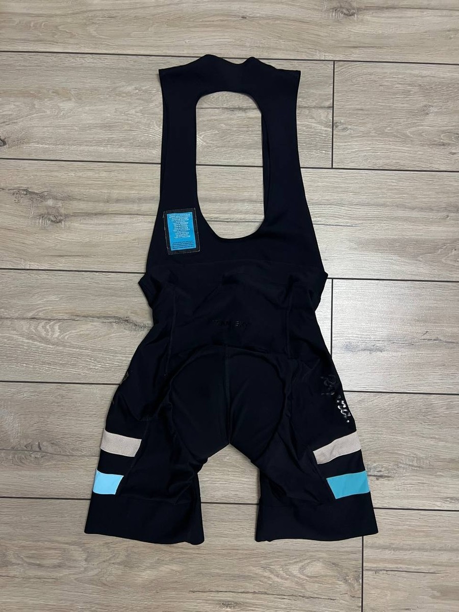 Men's Rapha Team Sky Training Brevet Bib Shorts sz L Cycling Bike