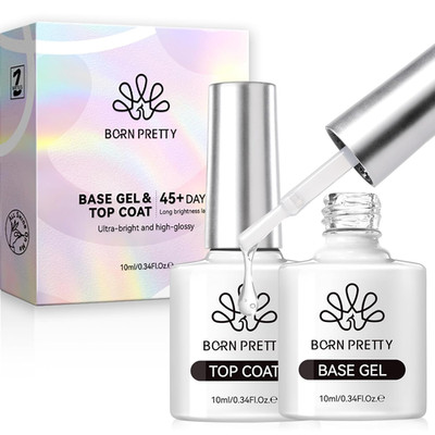 Born Pretty Top Coat Gel UV - No Wipe Super Top Coat Gloss Base Gel Kein Absplit