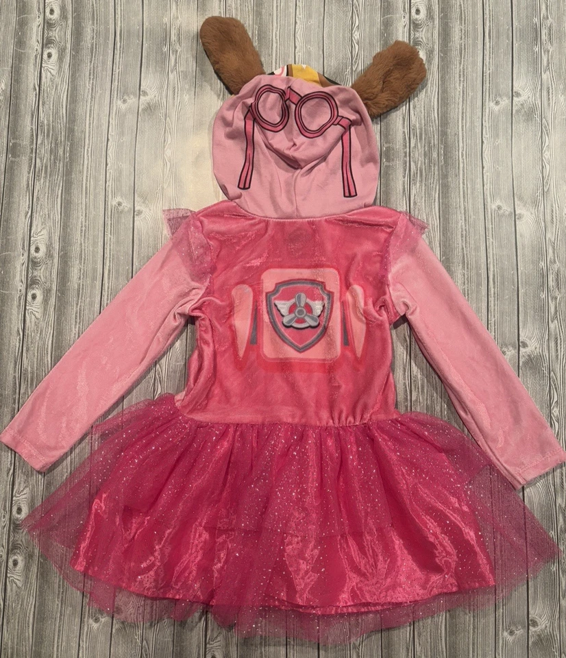 Paw Patrol Skye Cachorro Disfraz Niño Pequeño 24 Meses Rosa Vestido Halloween Vestir- 1 Pc Foto 3 de 4