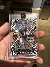 2023 Panini Select - Concourse Bijan Robinson #4 Zebra Prizm Die-Cut (RC)