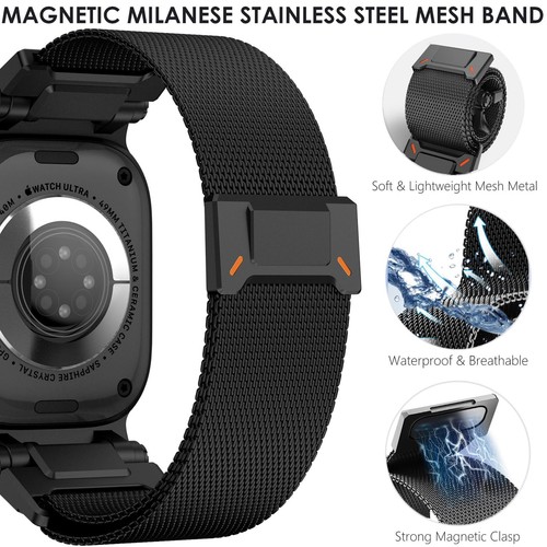Milanaise Loop für Apple Watch Armband Ultra 2 Band Ultra 49mm 46mm 45mm 44mm 42m... - Bild 4 von 9