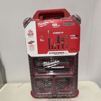 Milwaukee SHOCKWAVE Impact Duty 100pc Drill/Driver Bit Set PACKOUT 48-32-4082