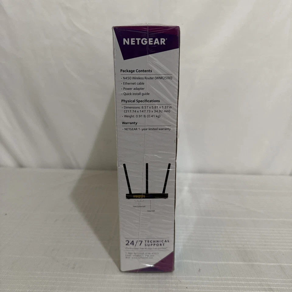 Netgear N450 Wireless Router WNR2500 450Mbps Wireless Internet Router NEW SEALED - Image 4 of 4