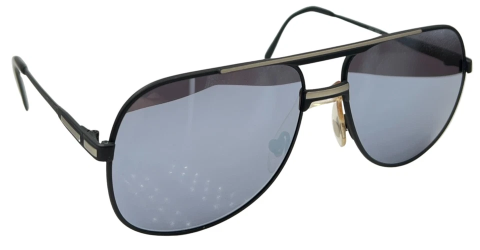 Gafas de sol vintage Marcolin 900 negras grises de metal piloto Italia con lentes nuevas Foto 2 de 4