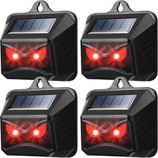 Paquete de 4 repelentes solares para animales, centinelas disuasorios de animale