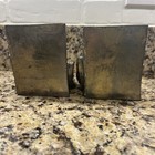 Vintage Hand Cast (?) Brass Book Stack Bookends — photo 4